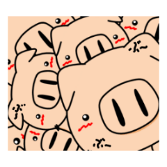 [LINEスタンプ] 厚切り鼻のブタちゃん ちょっと関西弁の画像（メイン）