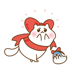 [LINEスタンプ] 豚猫と区の愛嬌ライフ 