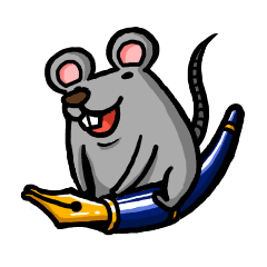 [LINEスタンプ] Daylife of a fountain pen mouse