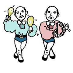 [LINEスタンプ] やさしい二匹のおっさん fetchpriority=high
