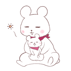 [LINEスタンプ] しろめのしろくま2