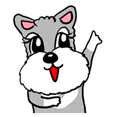 [LINEスタンプ] Schnauzer Gucci (Practical-Part1) 