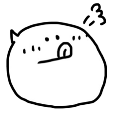 [LINEスタンプ] 丸顔の使いやすい吹き出し 