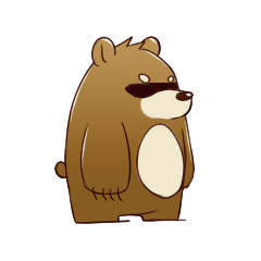 [LINEスタンプ] cute brown Bear