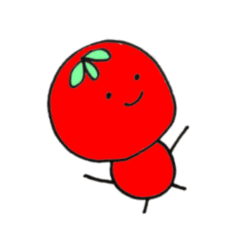 [LINEスタンプ] トマトちゃんの友達！の画像（メイン）