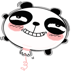 [LINEスタンプ] panda balloon