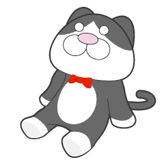 [LINEスタンプ] タキシードキャット