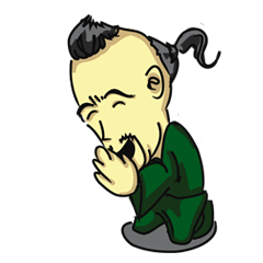 [LINEスタンプ] The terrible man,everyone falls in love