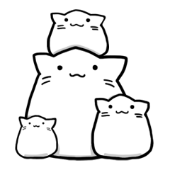 [LINEスタンプ] まるぷにアニマル-ねこ-