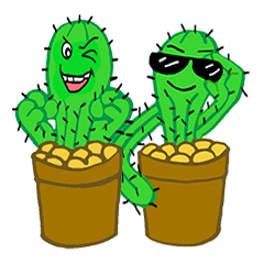 [LINEスタンプ] Cactus gang