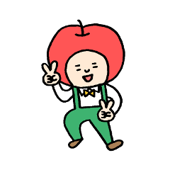 [LINEスタンプ] りんごです。