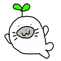 [LINEスタンプ] 芽吹いたあざらし