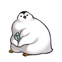 [LINEスタンプ] おデブペンギンとニボシ君