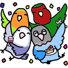 [LINEスタンプ] ゆかいなラブバード2