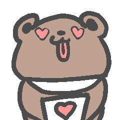 [LINEスタンプ] i am bear. not a man.