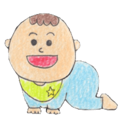 [LINEスタンプ] Color Pencil Baby