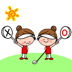 [LINEスタンプ] 女子ゴルファーを応援するスタンプ