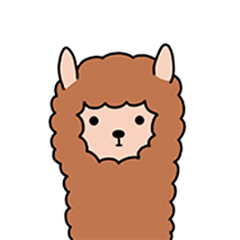 [LINEスタンプ] Little Alpaca