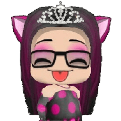 [LINEスタンプ] Kitten Crowned in Pink