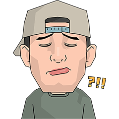 [LINEスタンプ] Ordinary Guy (EN)