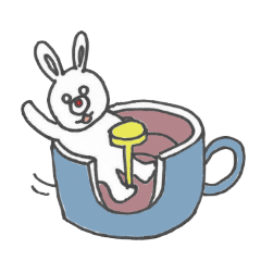 [LINEスタンプ] childish rabbit 2