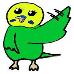 [LINEスタンプ] インコのぷくとり