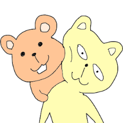 [LINEスタンプ] Cat ＆ Bear