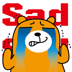 [LINEスタンプ] Liu-Lang Bear-Sad Timeの画像（メイン）