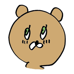 [LINEスタンプ] かわいいクマの女の子