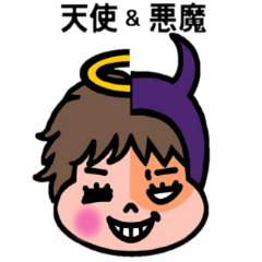 [LINEスタンプ] ムッチャン 天使と悪魔