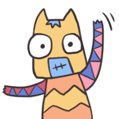 [LINEスタンプ] color cat Miro