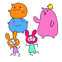 [LINEスタンプ] ラッピーとお友達3