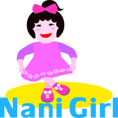 [LINEスタンプ] Nani girl