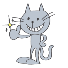 [LINEスタンプ] Happy Gray Cat