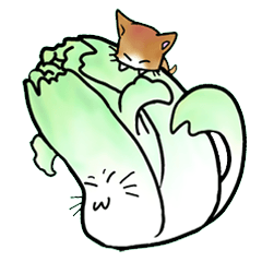 [LINEスタンプ] はくさいねこ