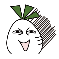 [LINEスタンプ] Funny Radish's