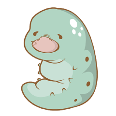 [LINEスタンプ] Lazy Caterpillar