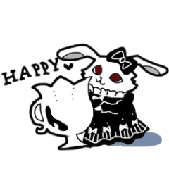 [LINEスタンプ] †ゴスロリうさぎ†