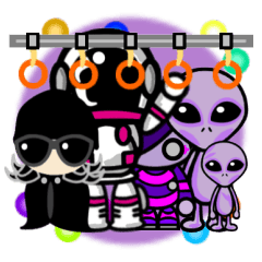 [LINEスタンプ] Purple Joker robot 2