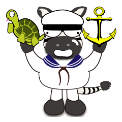 [LINEスタンプ] zebra Q -Join the army diary-