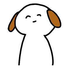 [LINEスタンプ] 泣いてるわん子