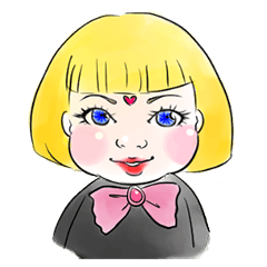 [LINEスタンプ] Money the lucky doll