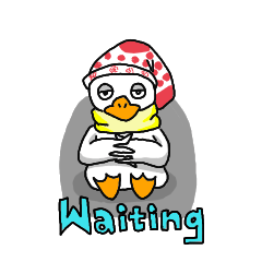 [LINEスタンプ] The Duck's Name is Half-eyes