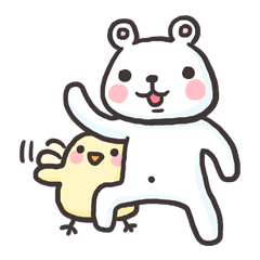 [LINEスタンプ] ウサギちゃんの日常2-くまちゃん