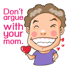 [LINEスタンプ] Mom Mae (English Version)