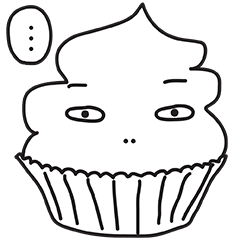 [LINEスタンプ] life is like a cupcake