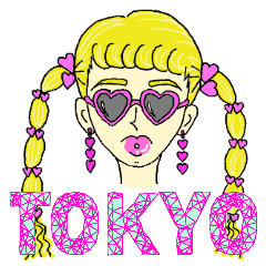 [LINEスタンプ] TOKYO GIRLの画像（メイン）