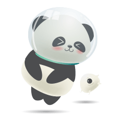 [LINEスタンプ] Space Panda