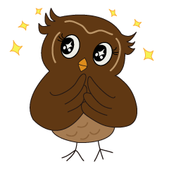 [LINEスタンプ] Momo Owl