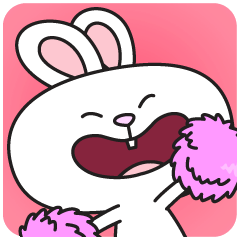 [LINEスタンプ] Honey Bunny Rabbitの画像（メイン）